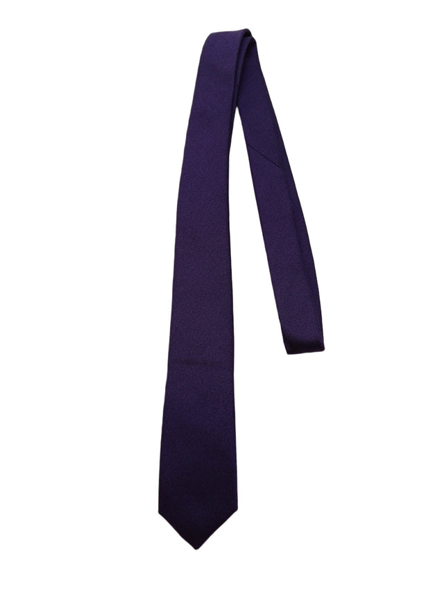 Next Men's Tie Purple 100% Silk