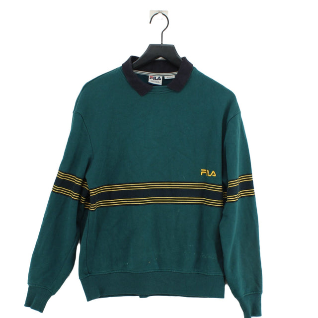 Fila Women's Jumper M Green Cotton with Polyester