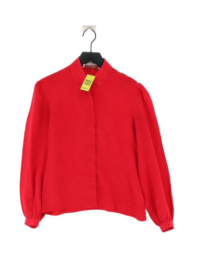 Valentino Women's Shirt UK 6 Red 100% Other