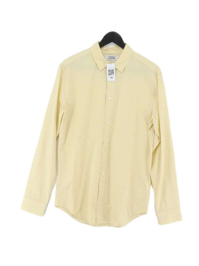 COS Men's Shirt Collar: 15 in Yellow 100% Cotton