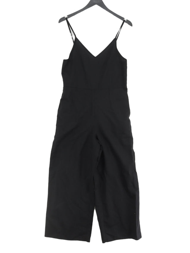 Uniqlo Women's Jumpsuit XS Black Linen with Polyester, Viscose