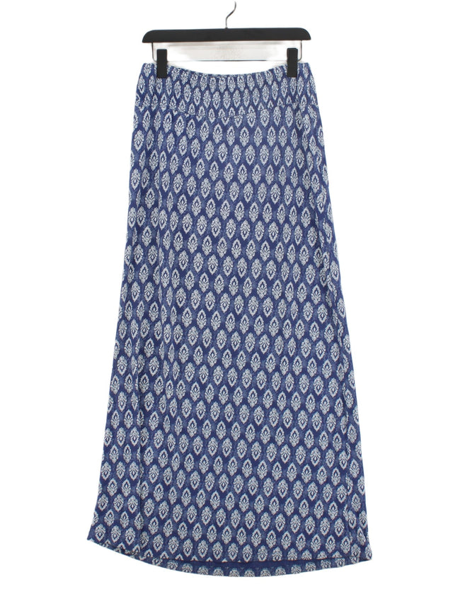 FatFace Women's Maxi Skirt S Blue 100% Viscose