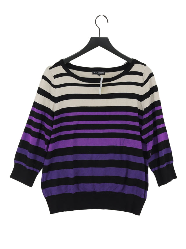The Collection Women's Top UK 20 Purple Viscose with Nylon