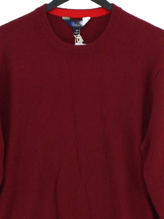 Boden Women's Jumper M Red 100% Cashmere