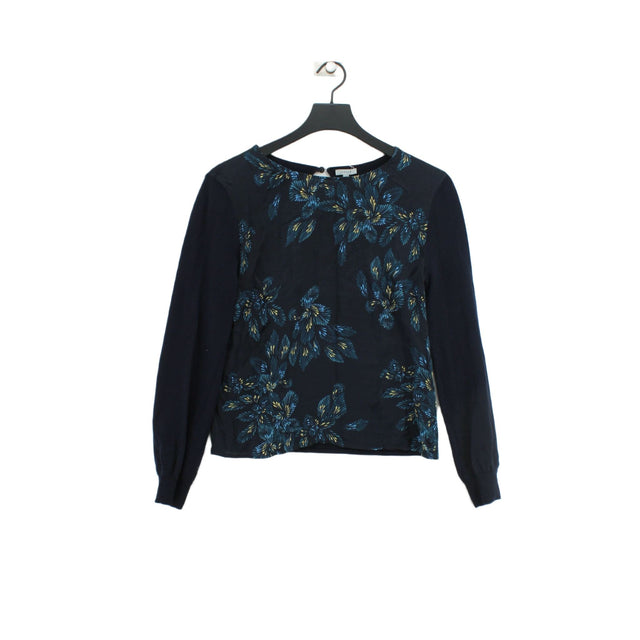 Jigsaw Women's Top M Blue Wool with Silk