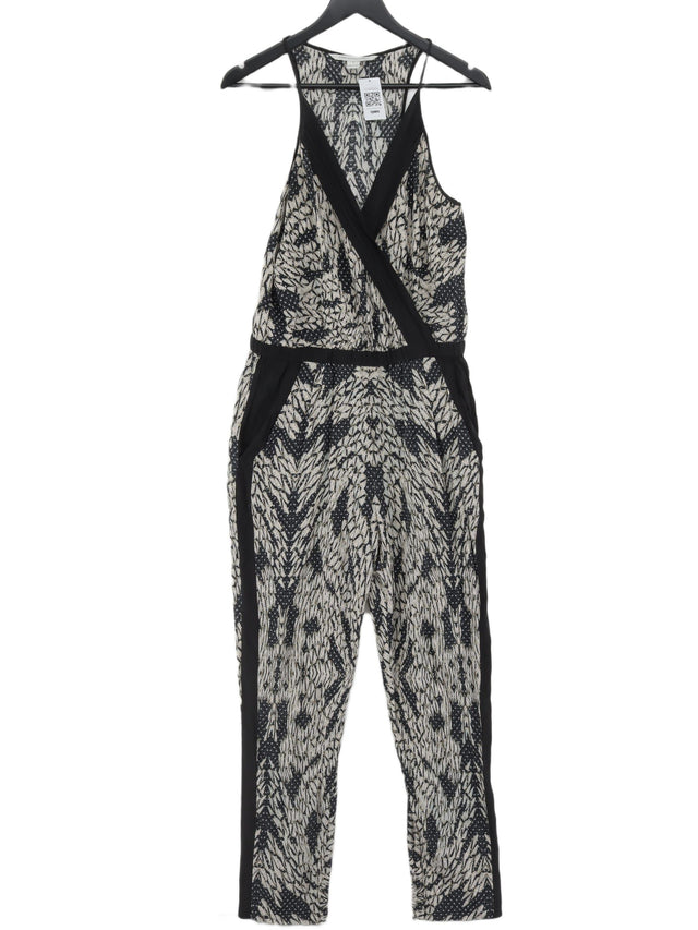 Diane Von Furstenberg Women's Jumpsuit UK 8 Black 100% Silk