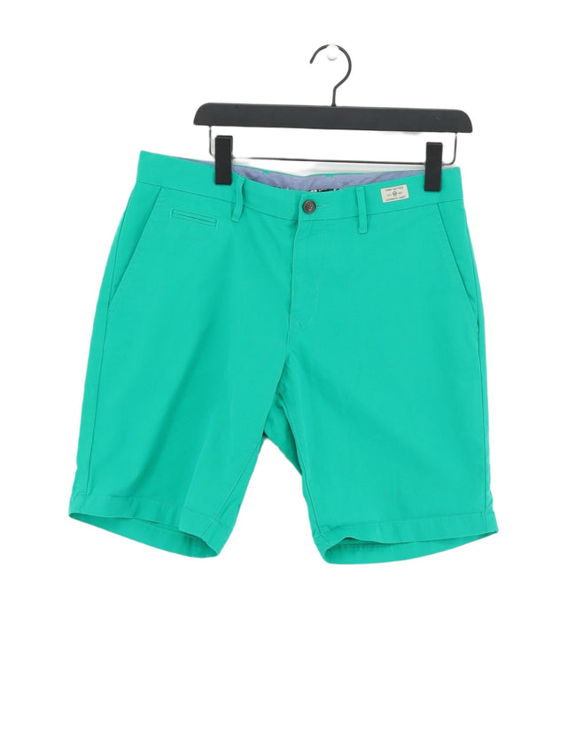 Tommy Hilfiger Men's Shorts W 34 in Green 100% Cotton