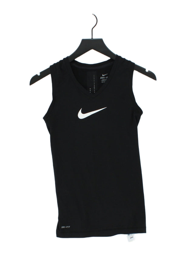 Nike Women's T-Shirt XS Black Polyester with Elastane