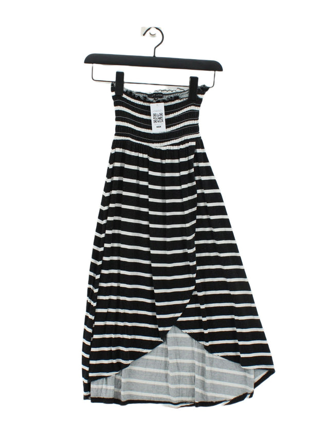 New Look Women's Midi Skirt UK 10 Black Viscose with Elastane