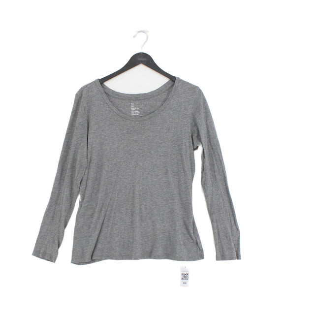 Gap Women's T-Shirt S Grey 100% Cotton
