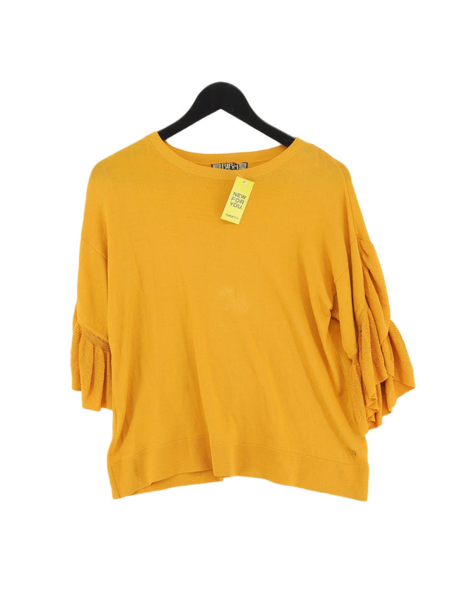 BIBA Women's Jumper S Yellow Viscose with Nylon