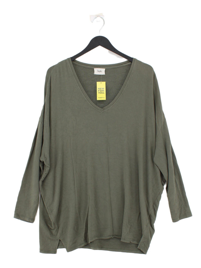 Hush Women's Top M Green Viscose with Elastane