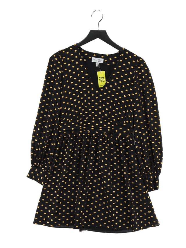 & Other Stories Women's Midi Dress UK 8 Black 100% Polyester