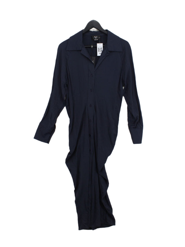 AX Paris Women's Midi Dress UK 10 Blue 100% Polyester