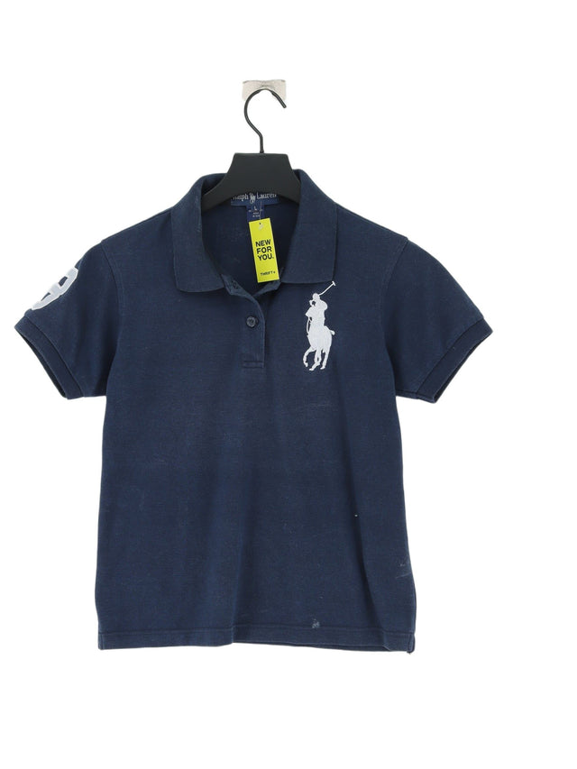 Ralph Lauren Women's Polo L Blue 100% Cotton