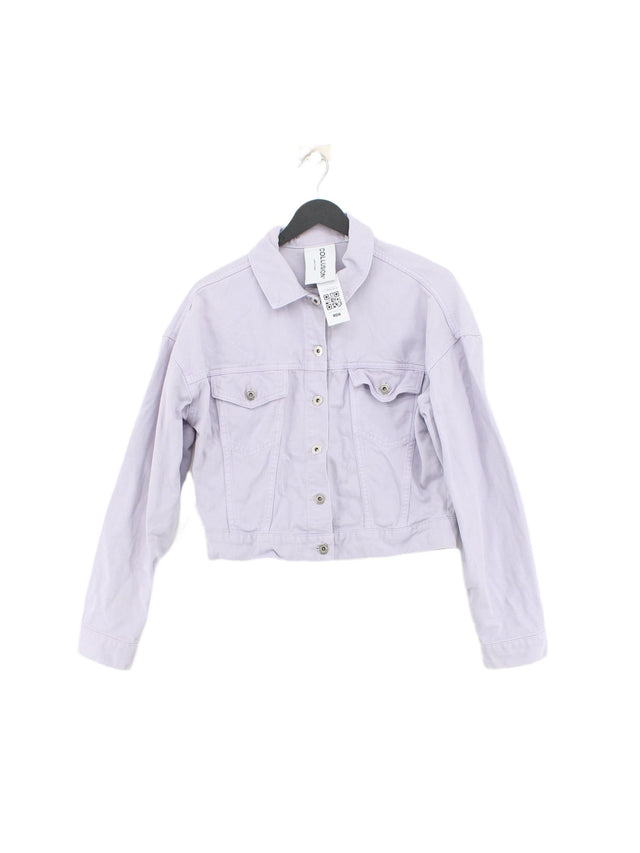 Collusion Women's Jacket UK 8 Purple 100% Cotton