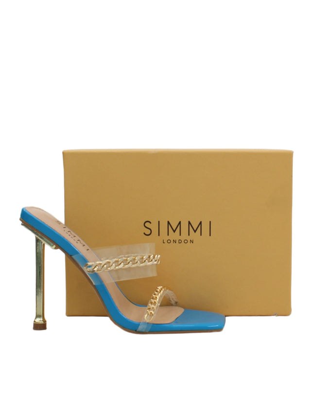 Simmi London Women's Heels UK 4 Blue 100% Other