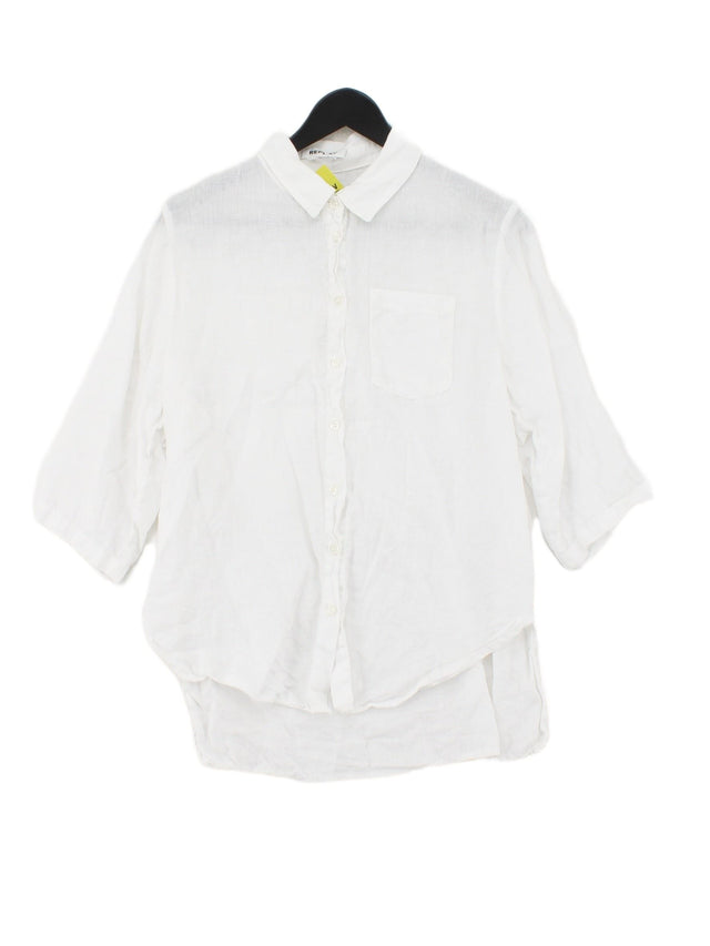 Replay Women's Shirt L White 100% Other