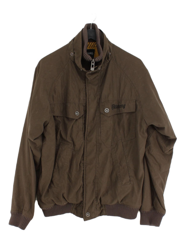Billabong Men's Jacket S Brown 100% Polyester