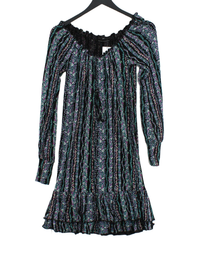 Warehouse Women's Midi Dress UK 8 Black 100% Viscose