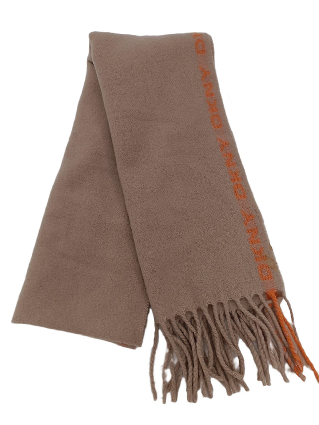 DKNY Women's Scarf Brown Wool with Acrylic, Polyamide