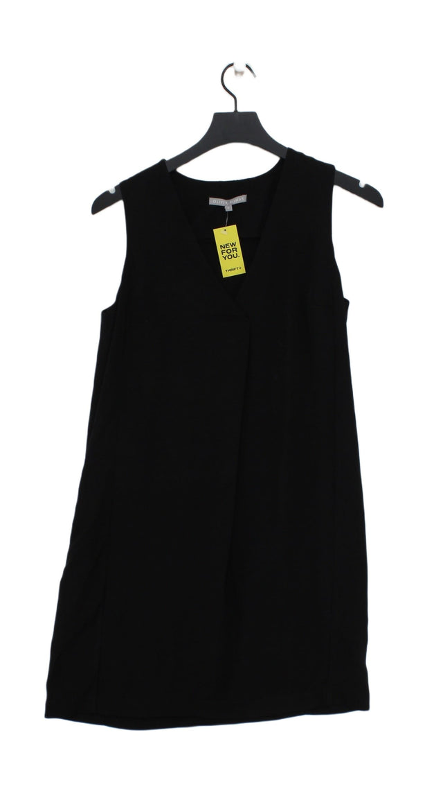 Oliver Bonas Women's Midi Dress UK 6 Black 100% Polyester