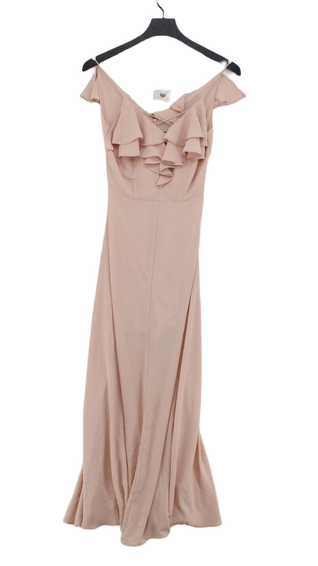New Look Women's Maxi Dress UK 8 Pink 100% Polyester
