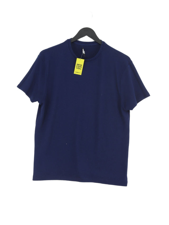Zara Men's T-Shirt M Blue 100% Other