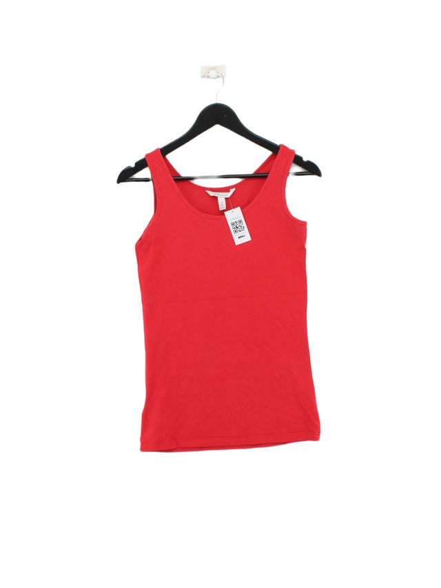 LTS Basics Women's T-Shirt XS Red Cotton with Elastane