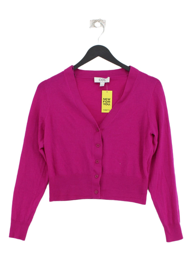 COS Women's Cardigan S Purple 100% Wool