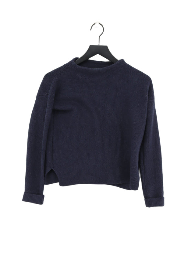 Boden Men's Jumper S Blue Wool with Cashmere