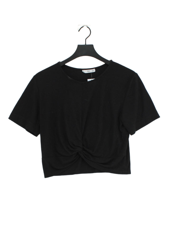 MNG Women's Top S Black Polyester with Elastane