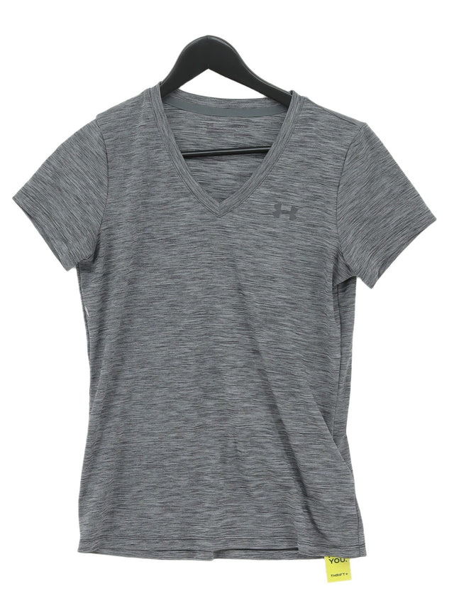 Under Armour Women's T-Shirt S Grey 100% Polyester