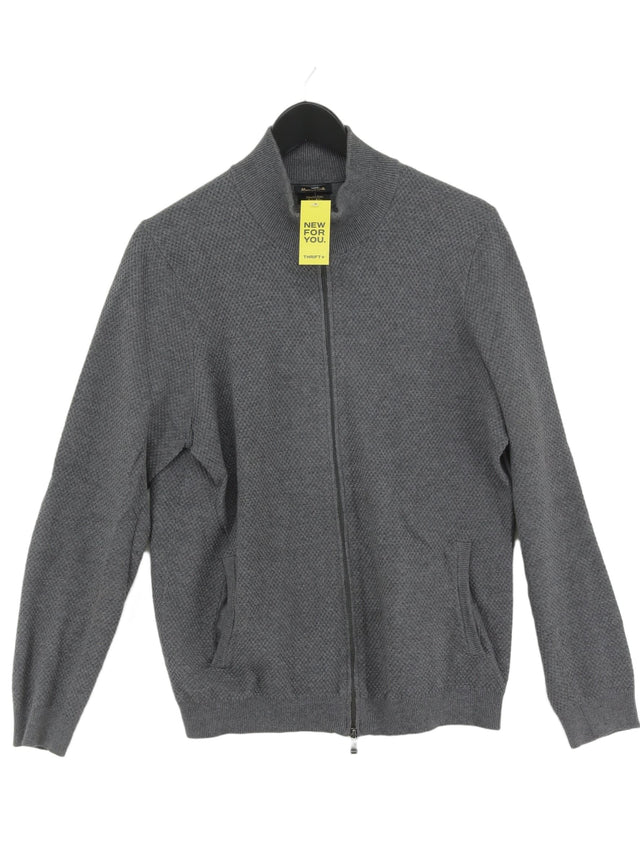 Massimo Dutti Men's Jacket M Grey 100% Other