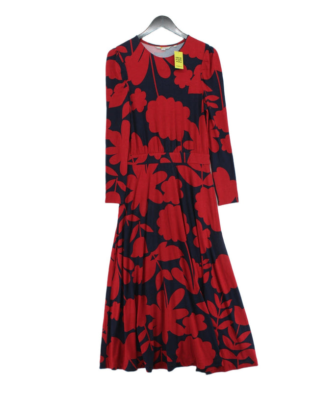 Boden Women's Midi Dress UK 10 Red Viscose with Elastane