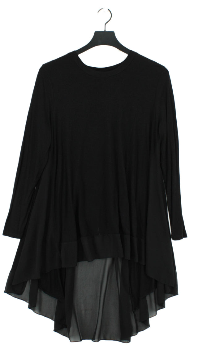 Roman Women's Top UK 12 Black Viscose with Elastane, Polyester