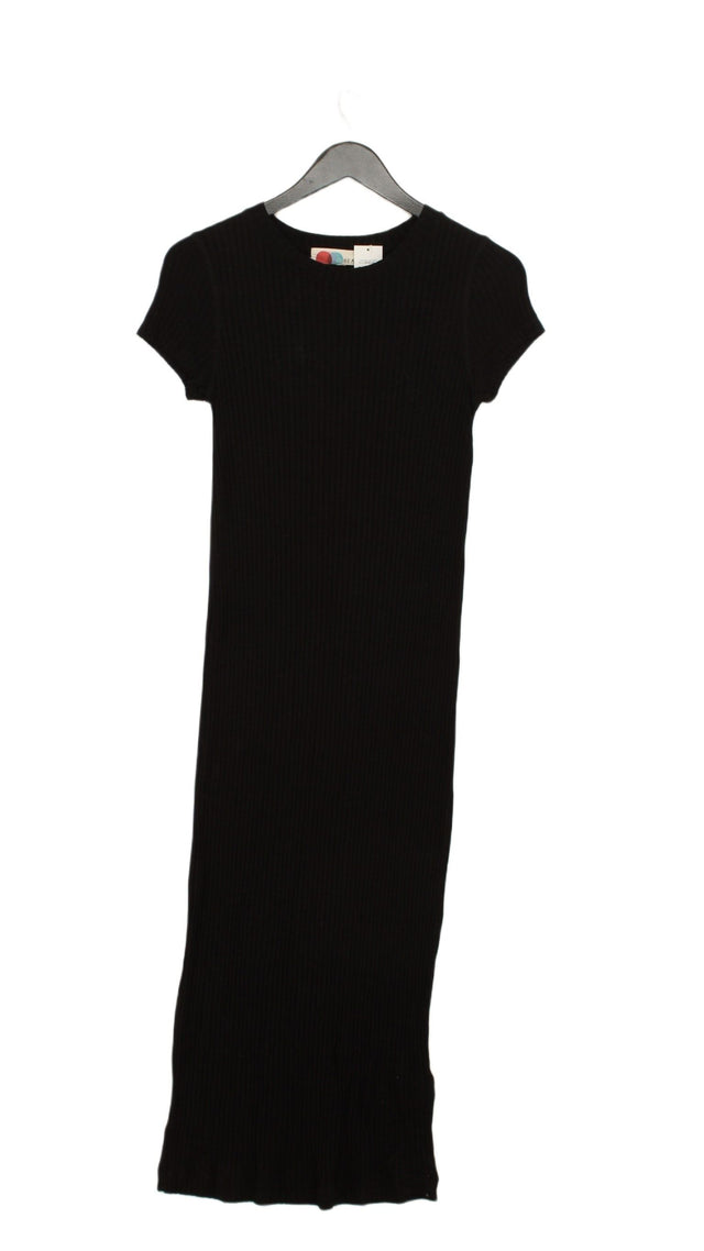 FP Beach Women's Maxi Dress S Black Rayon with Elastane