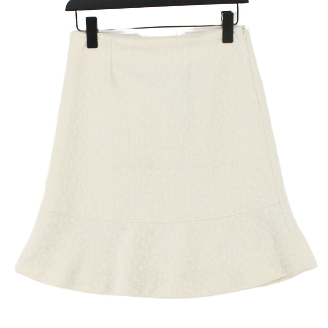 Hugo Boss Women's Midi Skirt M Cream Viscose with Polyester