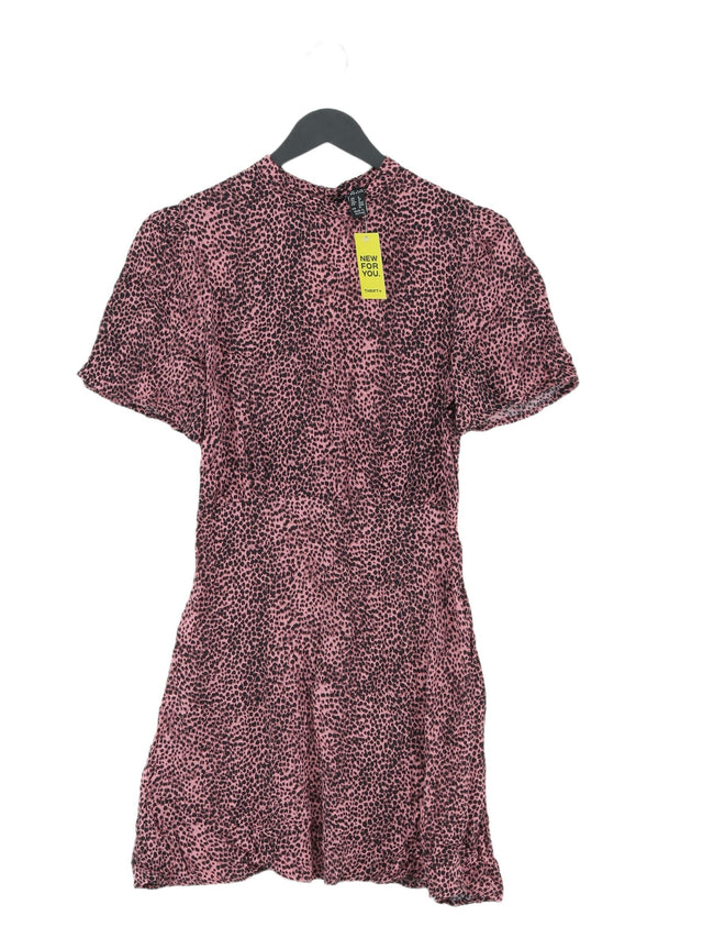 New Look Women's Mini Dress UK 8 Pink 100% Viscose