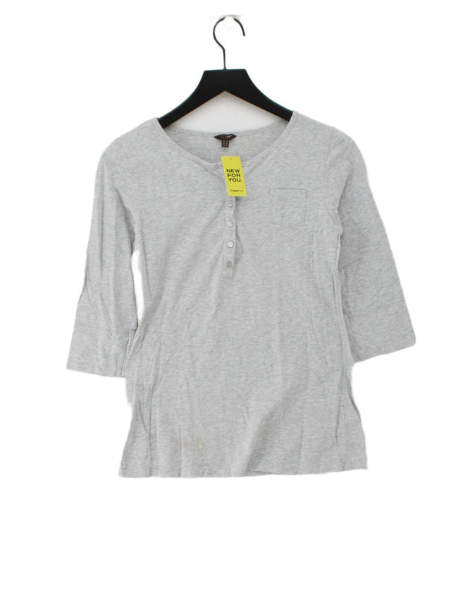 Pure Women's Top UK 12 Grey 100% Other