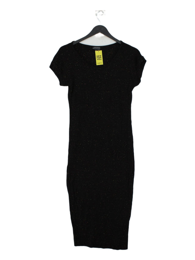 Warehouse Women's Maxi Dress UK 10 Black 100% Cotton
