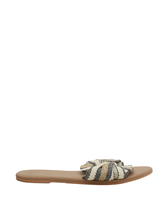 Accessorize Women's Sandals UK 4.5 Cream 100% Other