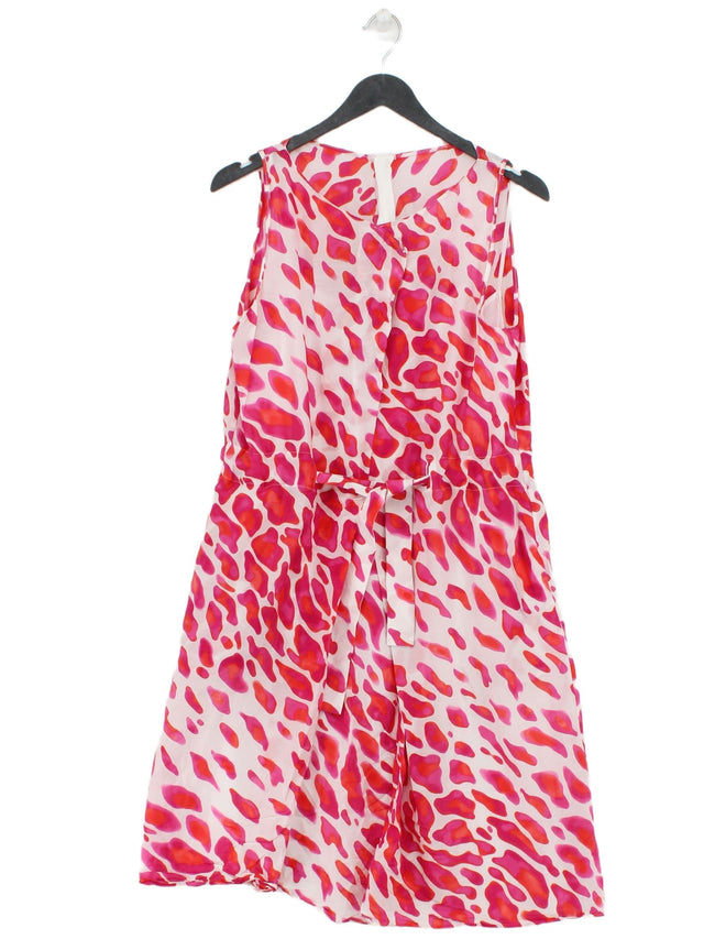 Hugo Boss Women's Midi Dress UK 14 Pink 100% Other