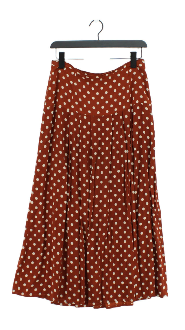 RIXO Women's Maxi Skirt UK 10 Brown 100% Other