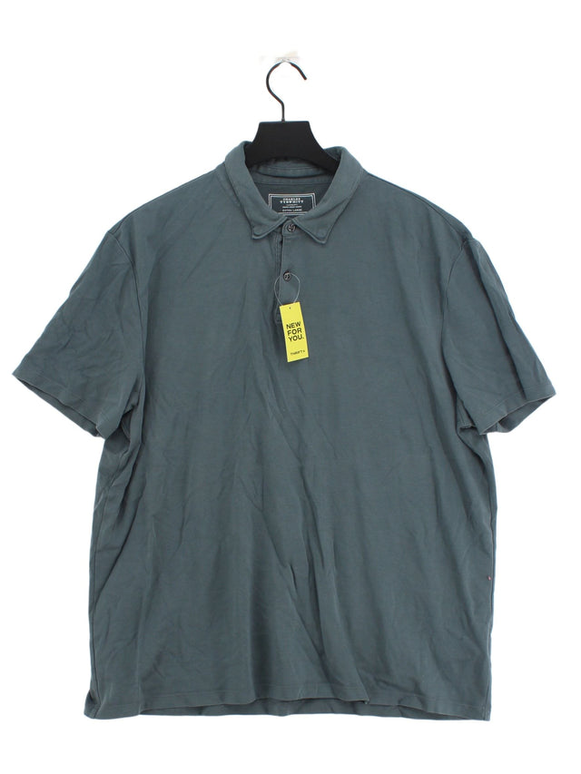 Charles Tyrwhitt Men's Polo XL Green 100% Cotton