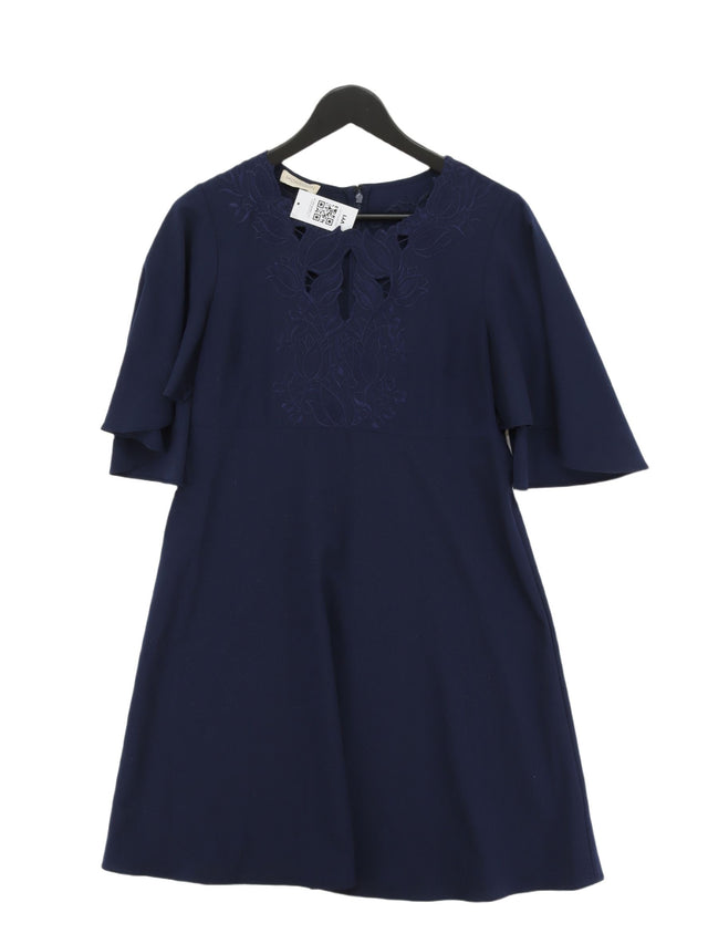 Monsoon Women's Midi Dress S Blue 100% Polyester