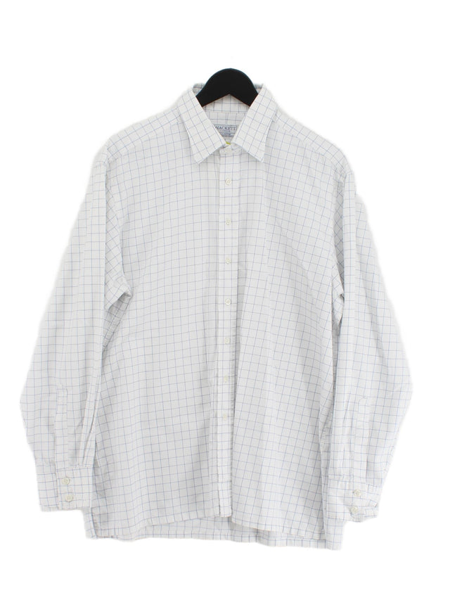 Hackett Men's Shirt Chest: 43 in White 100% Other