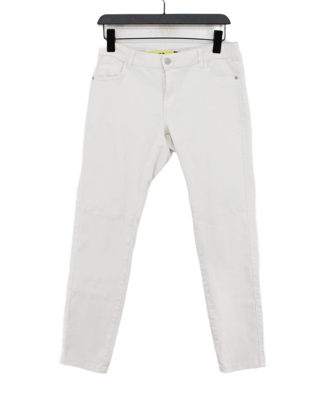 Vero Moda Women's Jeans W 31 in White Cotton with Elastane, Polyester