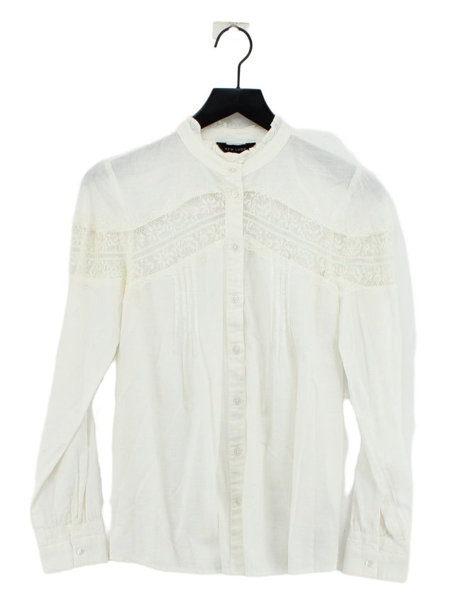 New Look Women's Shirt UK 10 White 100% Nylon