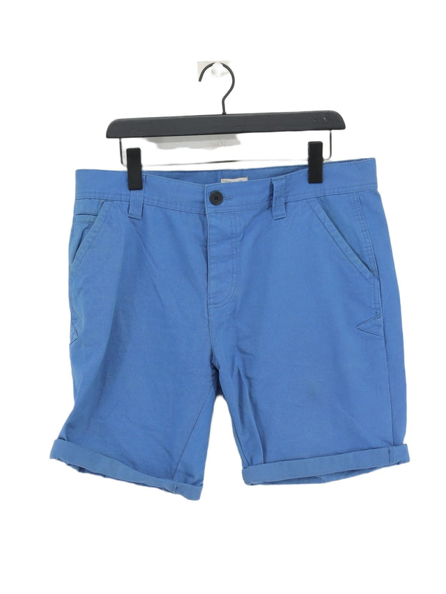 Bellfield Men's Shorts W 36 in Blue 100% Cotton